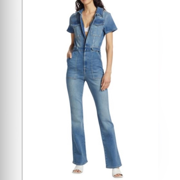 Good American Fit For Success Denim Overalls - Picture 4 of 9